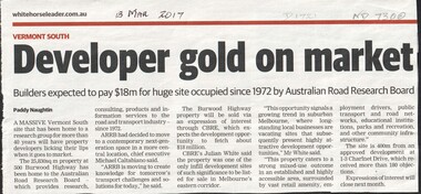 Article, Developer gold on market, 2017