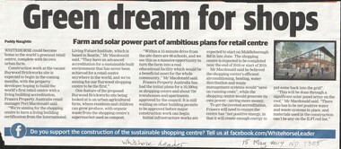 Article, Green dream for shops