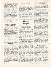 Article, Nunawading Longest Serving Councillor, 1978