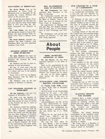 Article, Nunawading Longest Serving Councillor, 1978