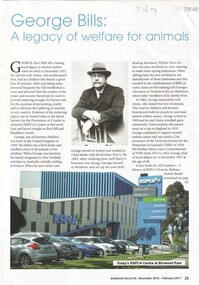 Article, George Bills, 1859 -1927