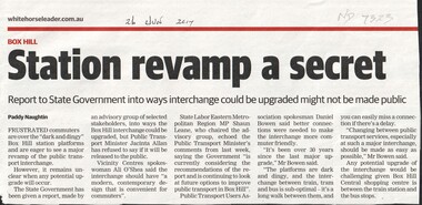 Article, Station Revamp A Secret, 2017