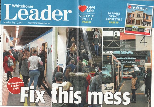 The Whitehorse Leader is demanding that a report on the Box Hill interchange be released.