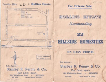 Document, Hollins Estate, 1955