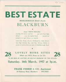 Document, Best Estate, 1/03/1957 12:00:00 AM
