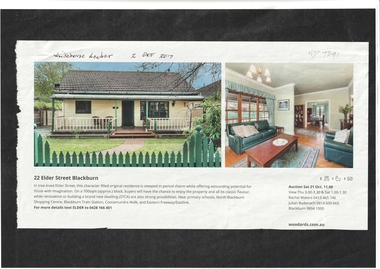 Article, 22 Elder Street, Blackburn, 2017