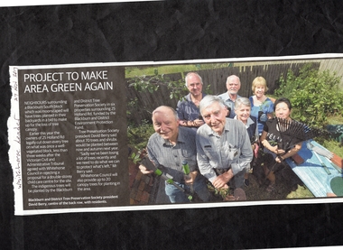 Article, Project To Make Area green Again, 2017