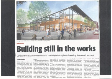Article, Burwood Brickworks Shopping Centre, 2018