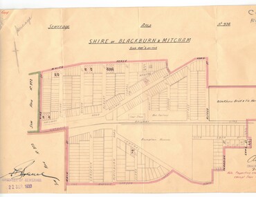 Document, Sewerage area, 22/09/1933 12:00:00 AM
