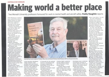 Article, Mental Health And Air Safety, 2018