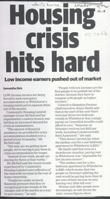 Article, Housing Crisis, 2018