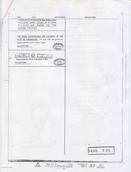 Second page of the certificate of Title.