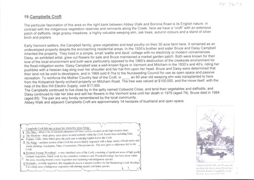 Description of Abbey Walk/Cambell's Croft