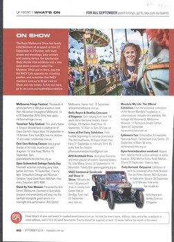 Heritage Family Day 2018 'A Walk in the Park' leaflet, map and Royalauto advertisement.