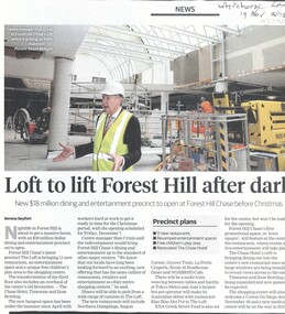 Forest Hill Chase's latest precinct, The Loft, is bringing 11 new restaurants, an entertainment space and an unique free children play area to the shopping centre.