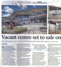 A 20 year old factory outlet centre, 'Brandsmart Premium Outlet Centre' at 288 Whitehorse Road, Nunawading
