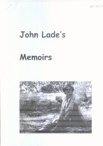 Document, John Lade's Memoirs, 1922
