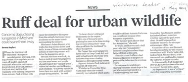 Article, Ruff Deal For Urban Wildlife