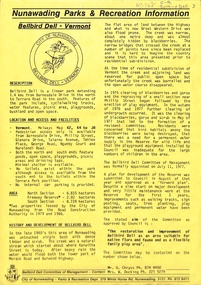 Nunawading, Parks and Recreation Information on Bellbird Dell in Vermont.  