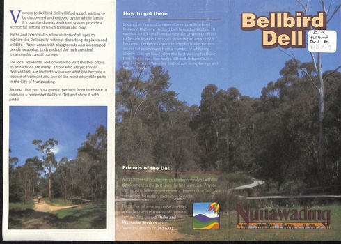An article on Bellbird Dell Park,
