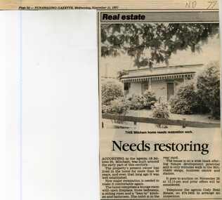 Advertisement put up by Cody Real Estate for the sale of 18 Fellow Street, Mitcham.