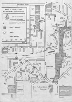 Bellbird Dell - Vermont : Junior activity sheet and street map.