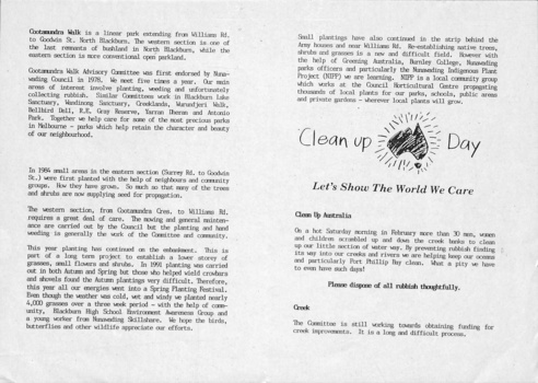 Cootamundra Walk Newsletter  inside pages