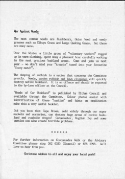 Cootamundra Walk Newsletter inside pages