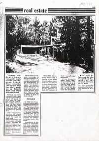 Article on forthcoming auction of Campell's home, 23 March 1985. 