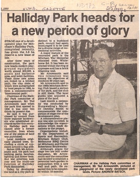 'Halliday Park heads for a new period of glory'