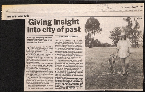 'Giving insight into city of past' by Katy Ashley-Griffiths.  