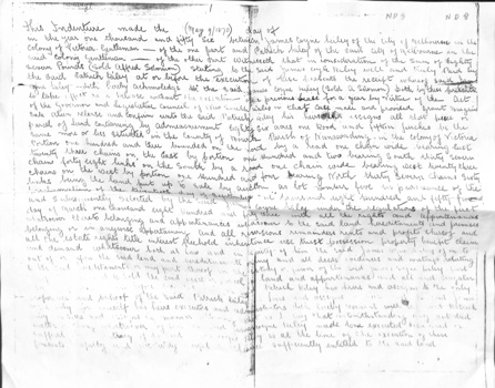 Photocopy of extract of Memorial Book of conveyance dated 9/5/1870 for sale of land in the Parish of Nunawading. 