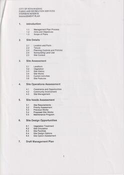 Stephens Reserve Management Plan