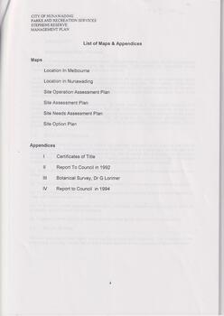 Stephens Reserve Management Plan