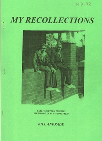 Autobiography of Bill Andrade, a local artist.