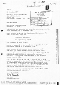 Whitehorse Planning Scheme amendment  - Page 1