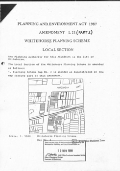 Whitehorse Planning Scheme amendment  - Page 4