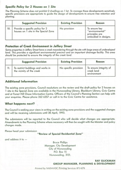 City of Nunawading: review of special residential zone: Page 3
