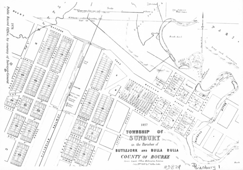 Collection of reproductions issued by the Public Record Office in 1978 - Township of Sunbury, 1857.