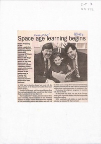 Space age learning begins - launch of the interactive television project.