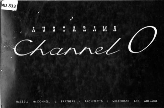 A book containing photos of architects plans of Channel 'O'