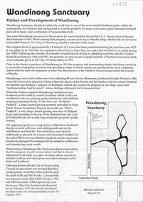 Wandinong Sanctuary: History and development of Wandinong