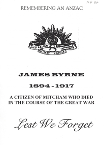 Document, Remembering an Anzac, 1/06/1997 12:00:00 AM