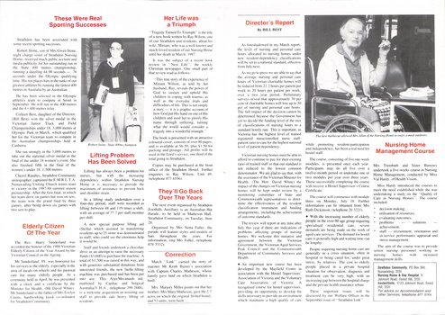 Newsletter of Strathdon Community covering activities and staff news. Pages 2 and 3.