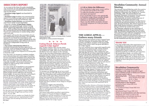 Newsletter of Strathdon Community covering activities and staff news - page 2 and 3 