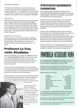 Newsletter of Strathdon Community covering activities and staff news - page 4