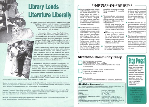 Newsletter of Strathdon Community covering activities and staff news - page 5 and 6.