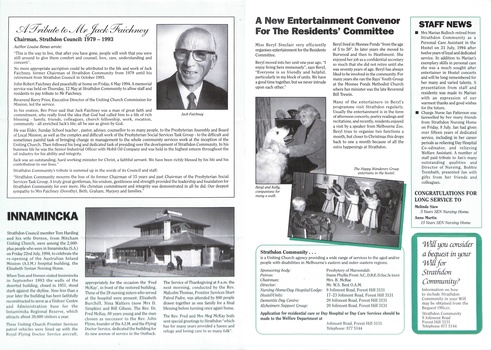 Newsletter of Strathdon Community covering activities and staff news page 5 and 6.    