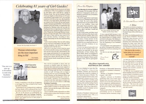 Newsletter of Strathdon Community covering activities and staff news - page 2 and 3