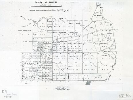 Parish plan of Nunawading, Lands Department, 1864